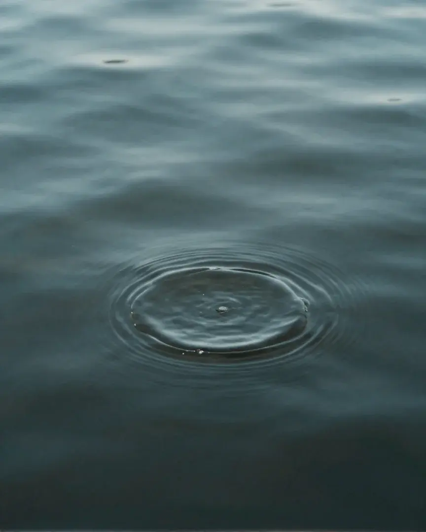 Klares, stilles Wasser fängt das erste Morgenlicht.
