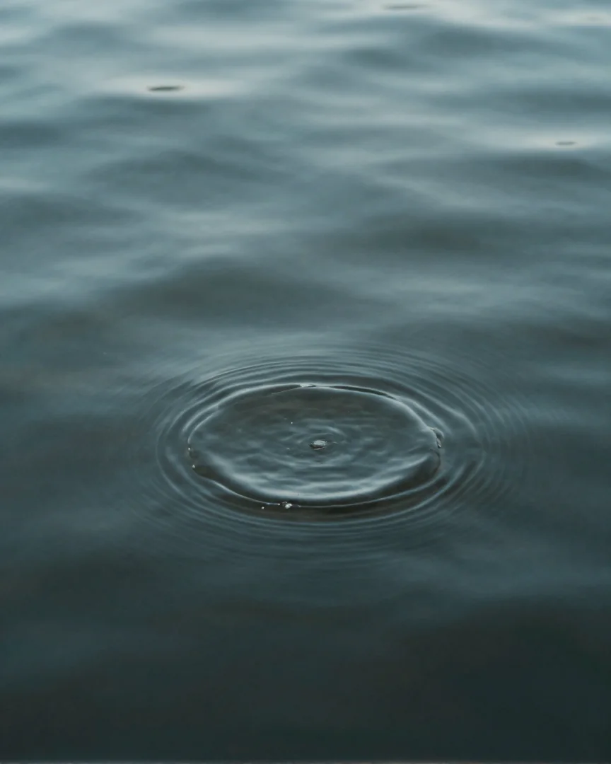Klares, stilles Wasser fängt das erste Morgenlicht.
